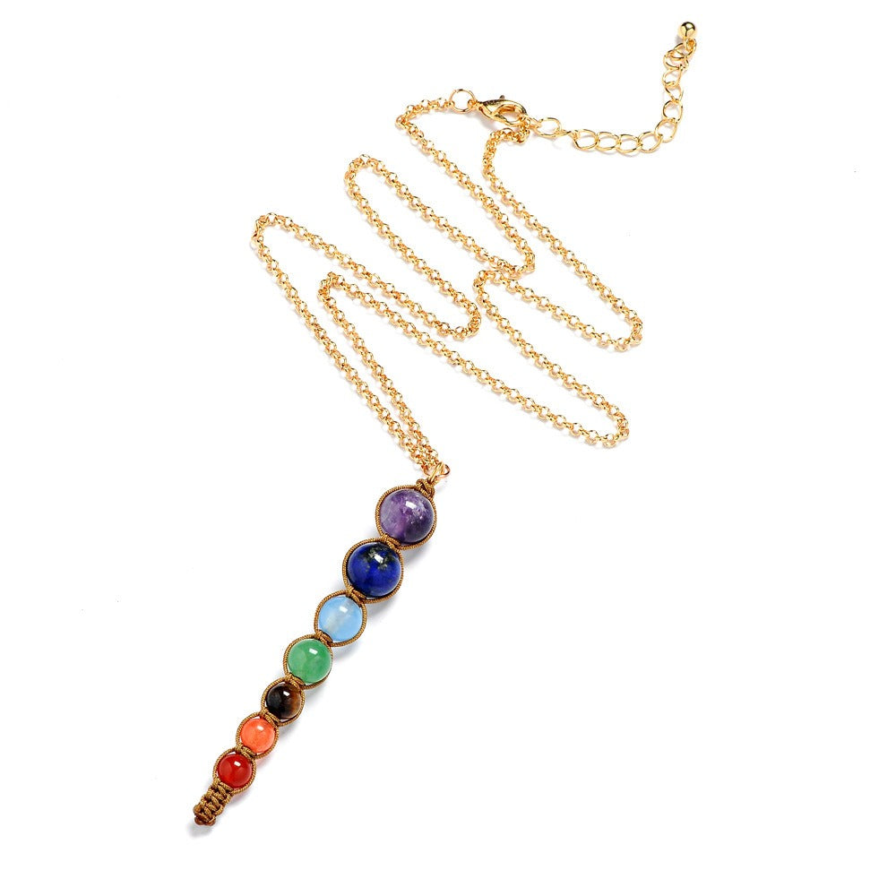Collar Péndulo de los 7 Chakras