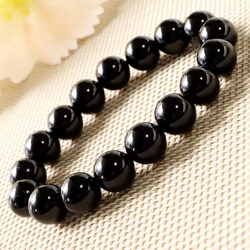 Pulsera de Obsidiana Negra - Protección y Energía, Diseño Minimalista