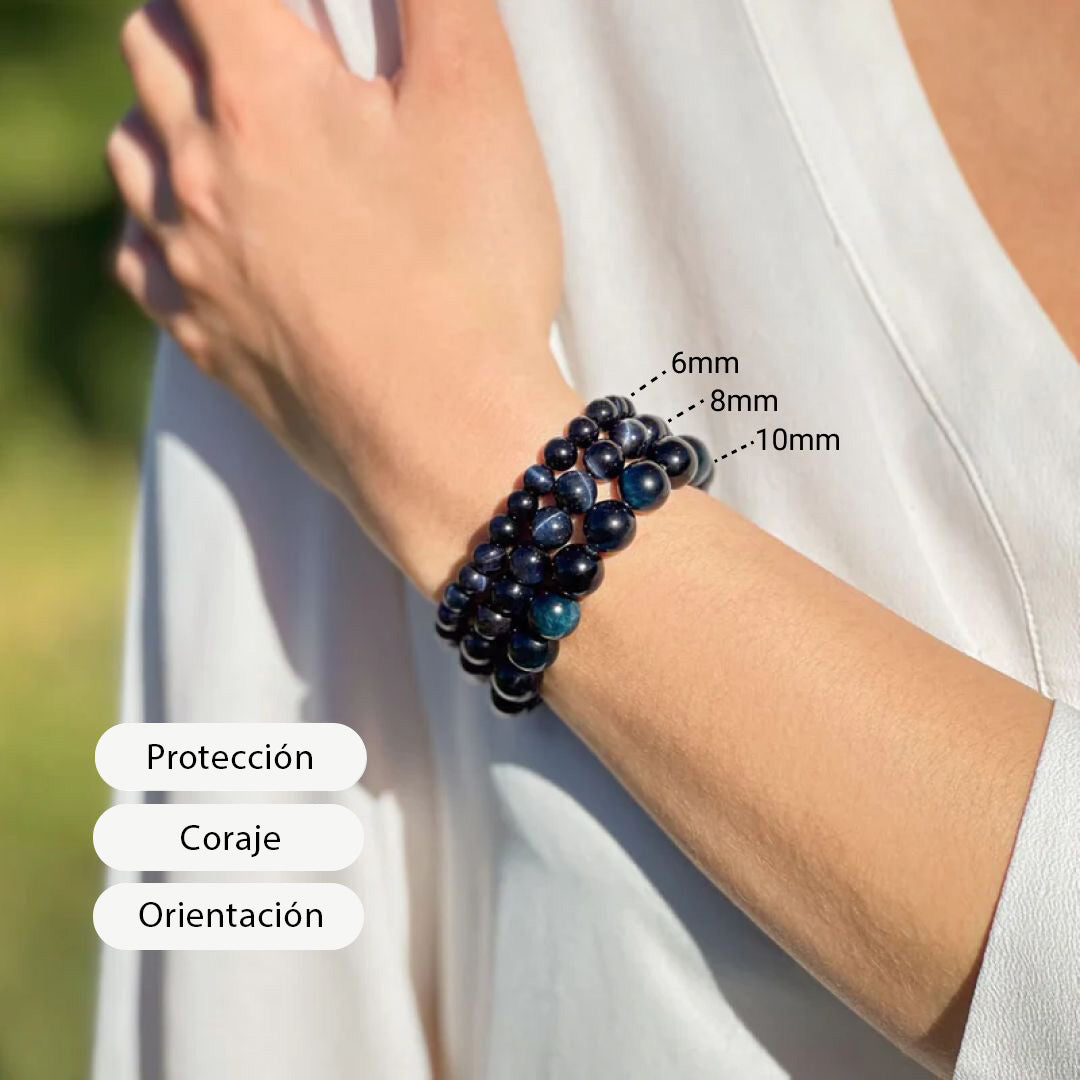 Pulsera “Ángel de la Guarda” en Ojo de Halcón