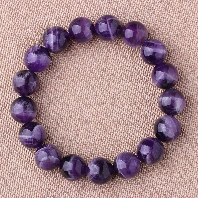 Pulsera de Amatista Natural - Energía y Equilibrio, Diseño Artesanal