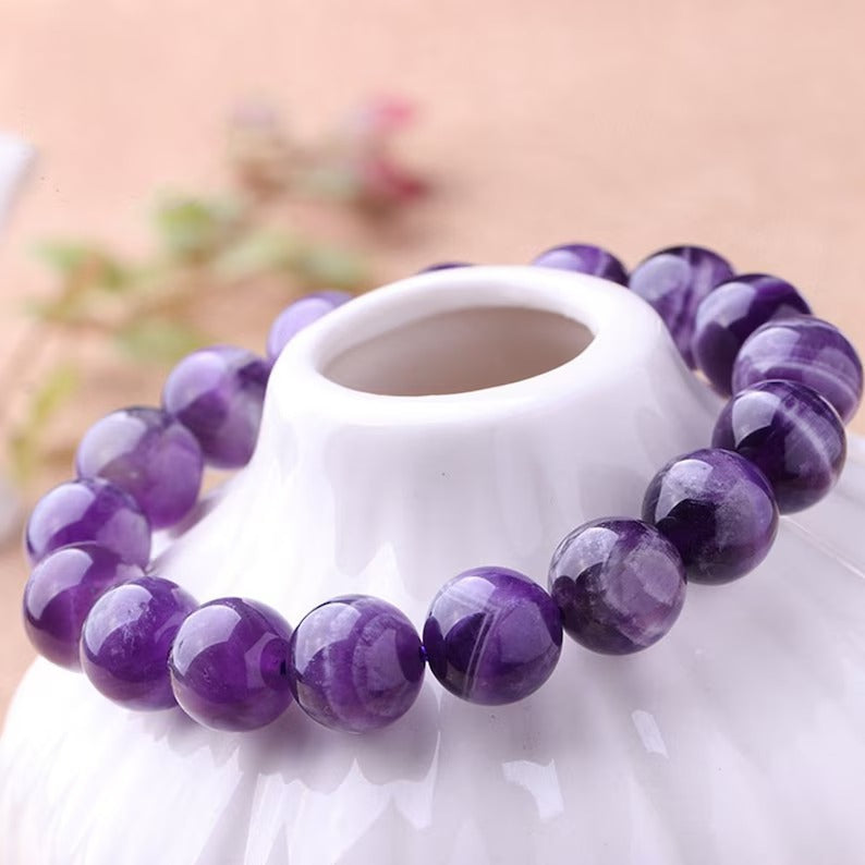 Pulsera de Amatista Natural - Energía y Equilibrio, Diseño Artesanal